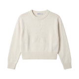 Patrizia Pepe Kids Maglioncino Bianco con Logo per Bambine