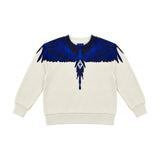 Marcelo Burlon County Kids Felpa Ali Blu per Bambini