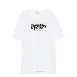 Msgm Kids T-Shirt Bianco con Logo Stampato per Bambine