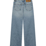 Calvin Klein Kids Pantalone in Denim Cloudy Blue per Bambine