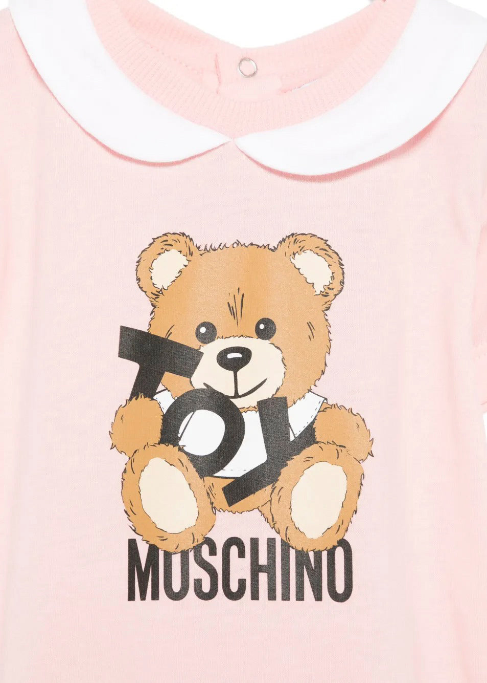 Moschino Kids Tutina Rosa con Stampa Toy per Neonati