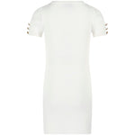 Odi Et Amo Abito Bianco a Costine per Bambine