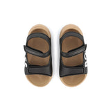 Boss Kids Sandali Neri con Logo per Neonati