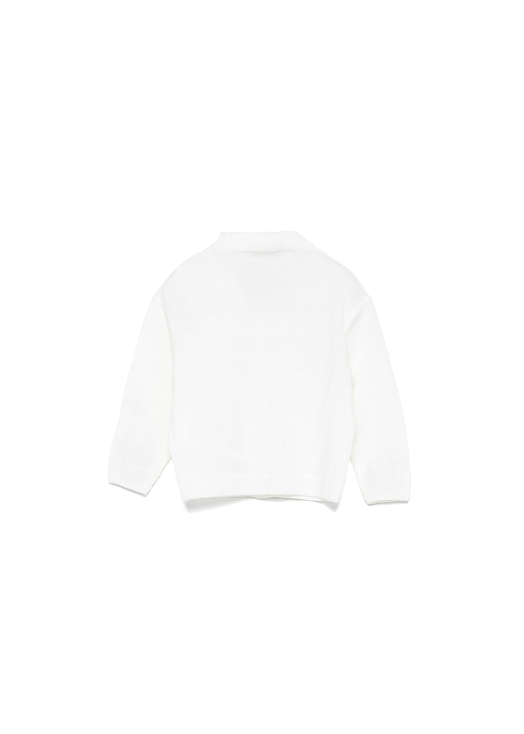 Elisabetta Franchi La Mia Bambina Cardigan Avorio per Neonate (retro)