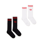 Diesel Kids Calzini Neri/Bianchi con Logo