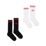 Diesel Kids Calzini Neri/Bianchi con Logo