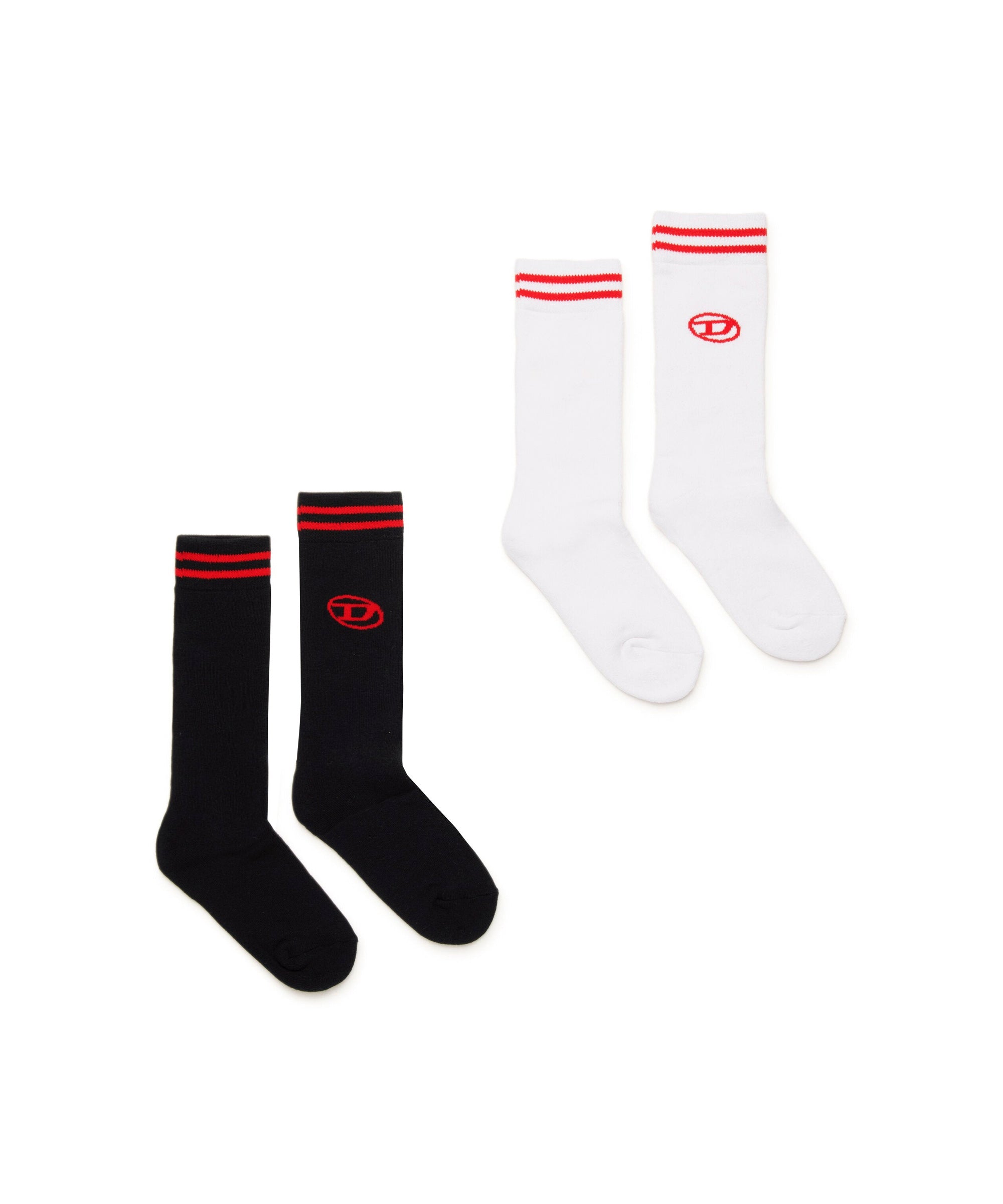 Diesel Kids Calzini Neri/Bianchi con Logo