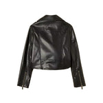 Twinset Kids Giacca a Chiodo in Pelle per Bambine