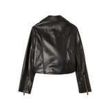 Twinset Kids Giacca a Chiodo in Pelle per Bambine