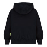 Barrow Kids Felpa con Stampa e Cappuccio Nera per Bambini