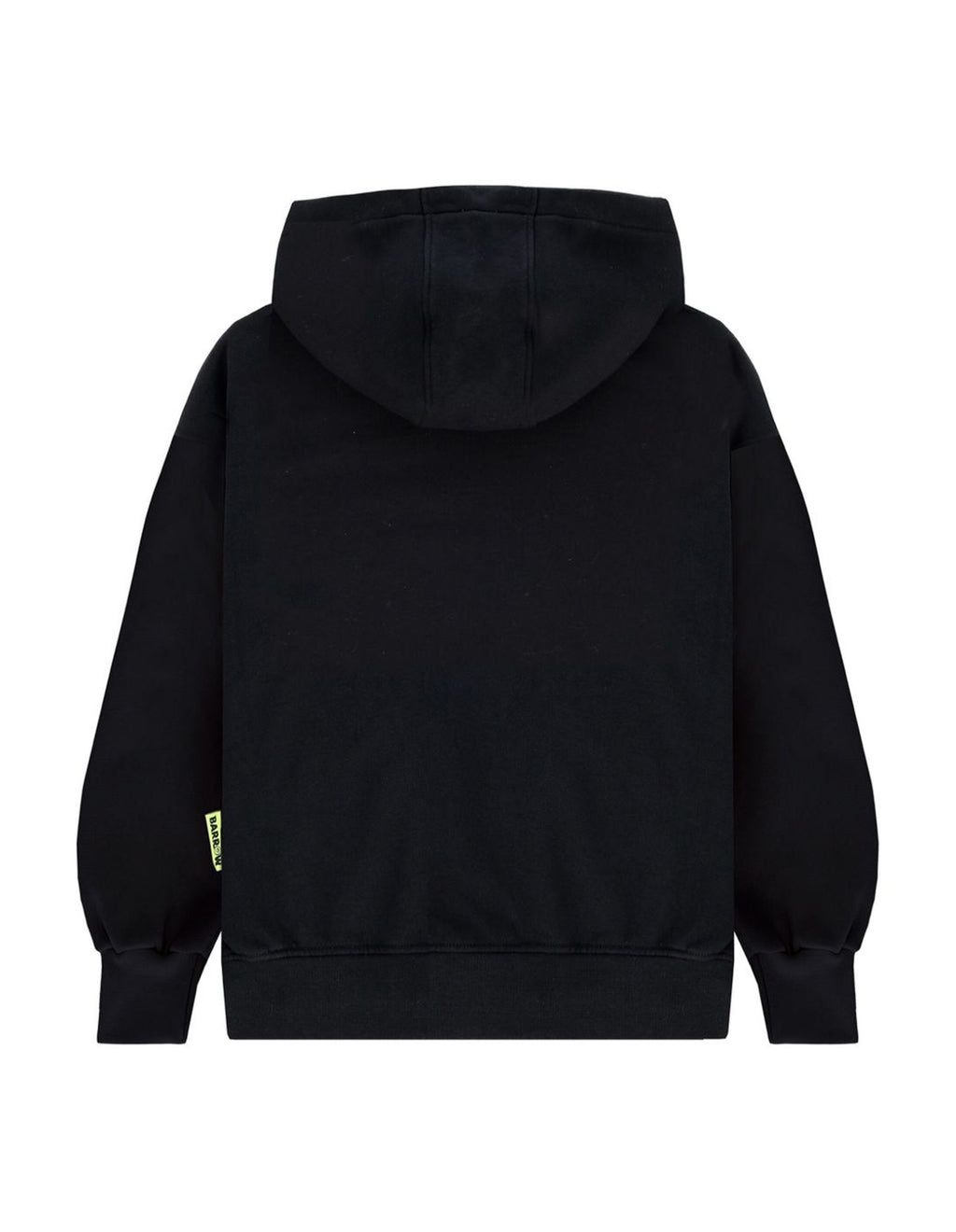 Barrow Kids Felpa con Stampa e Cappuccio Nera per Bambini