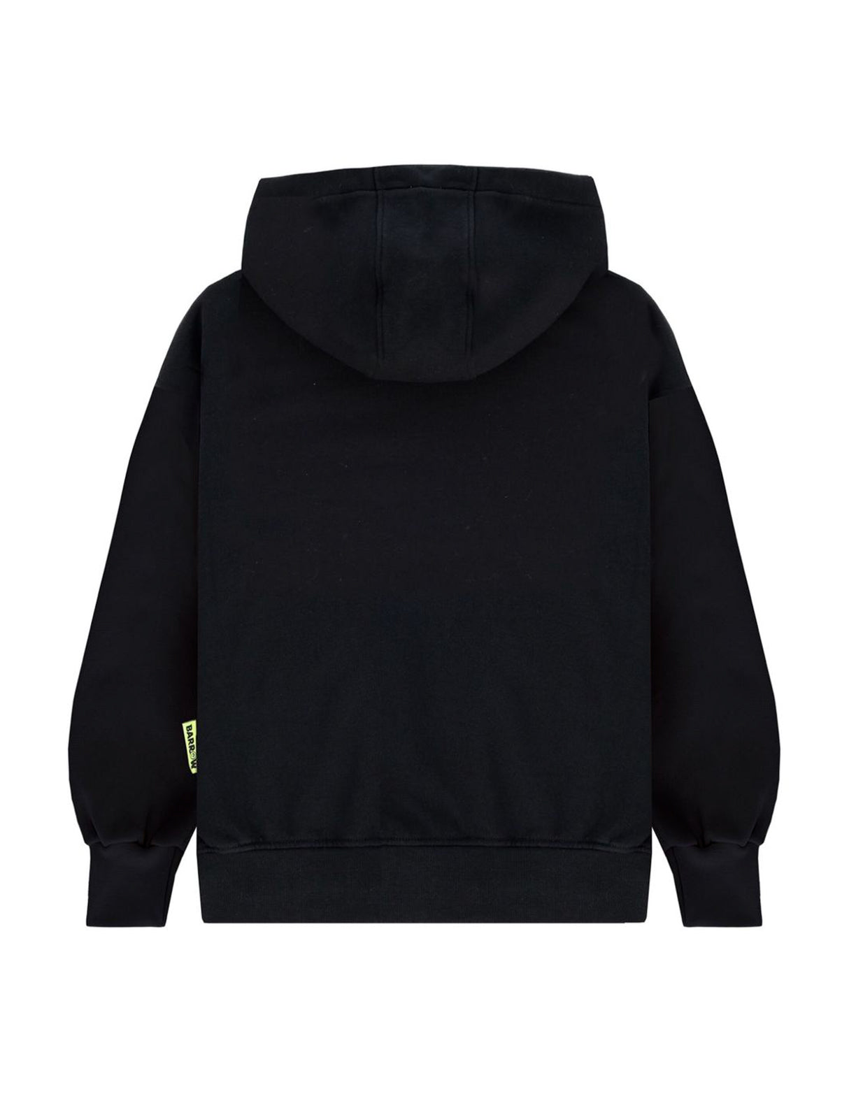 Barrow Kids Felpa con Stampa e Cappuccio Nera per Bambini