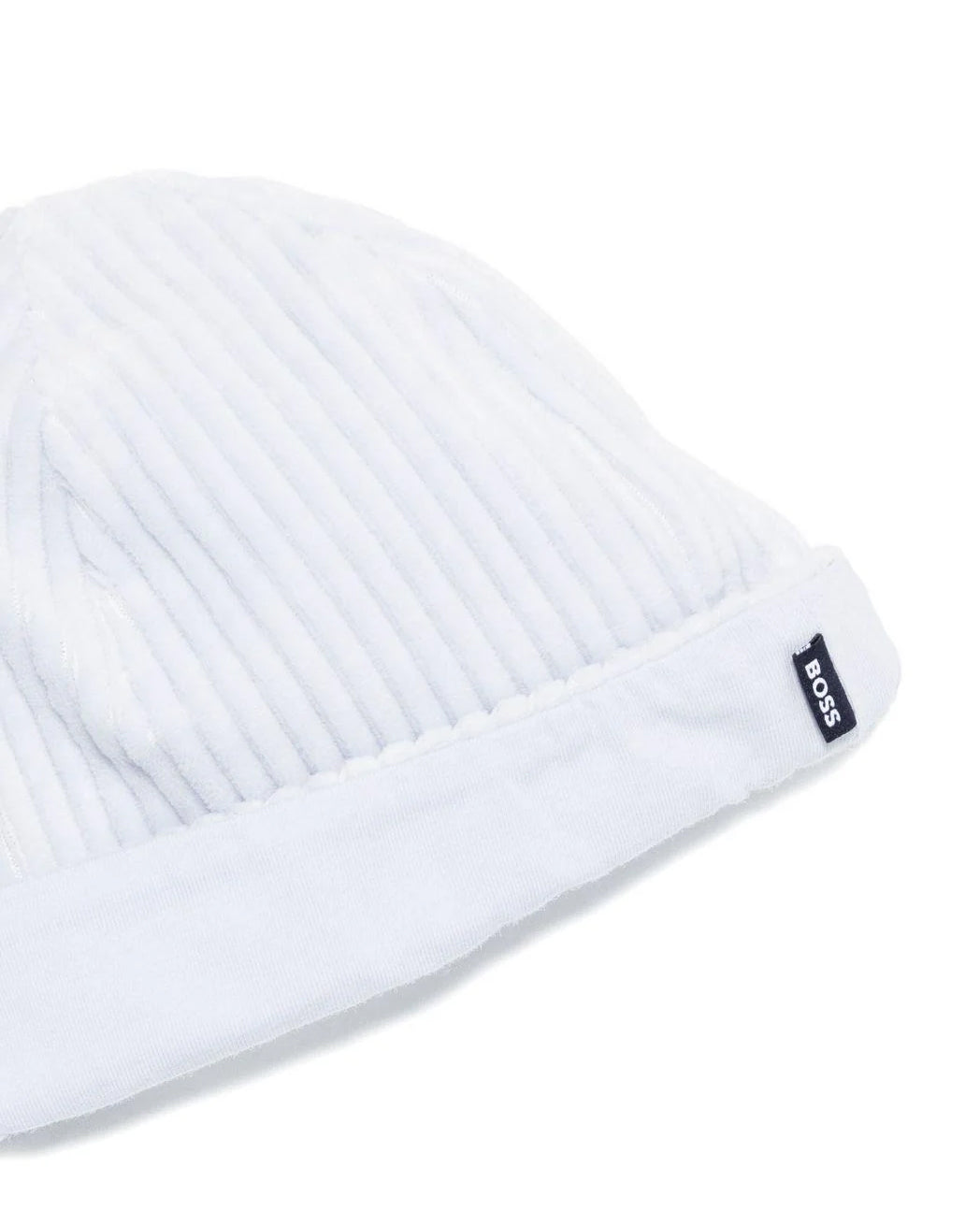 Boss Kids Tutina Celeste + Cappello in Cotone per Neonati