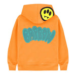 Barrow Kids Felpa Arancione con Cappuccio con Stampa Logo per Bambini