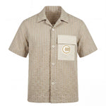Yes London Kids Camicia Verde con Logo per Bambini