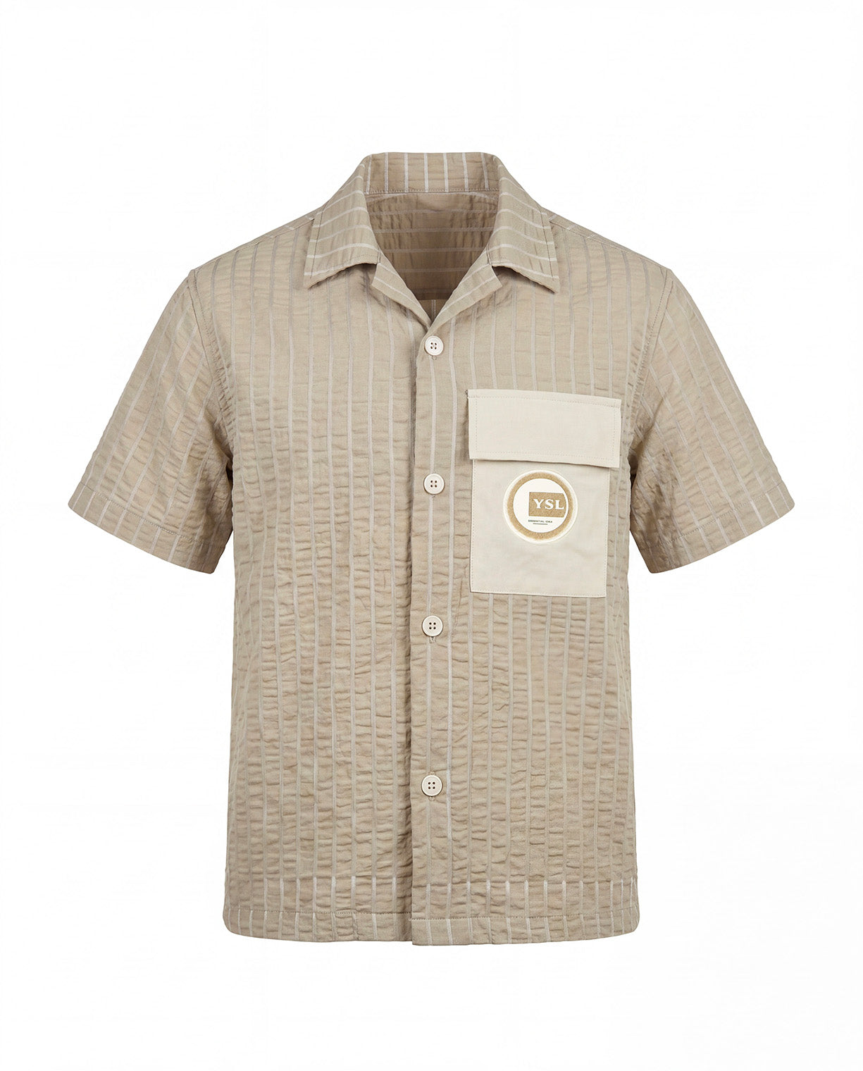 Yes London Kids Camicia Verde con Logo per Bambini