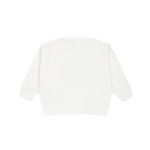 Moschino Kids Felpa Girocollo Panna con Stampa per Neonate