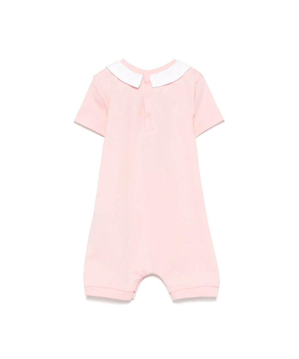 Moschino Kids Tutina Rosa con Stampa Toy per Neonati