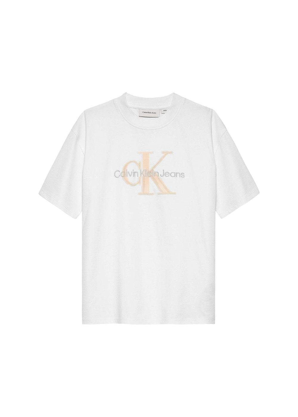 Calvin Klein Kids T-shirt Bianca con CK per Bambini