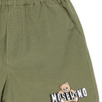 Moschino Kids Short Moschino Kids Short Verde con Logo Teddy Bear per Neonati