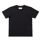 Yes London Kids T-Shirt Nero con Patch sul Retro per Bambini