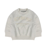 Iceberg Kids Completo Bianco con Stampa Frontale per Neonati