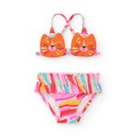 Tuc Tuc Costume Bikini Rosa Cat per Neonate