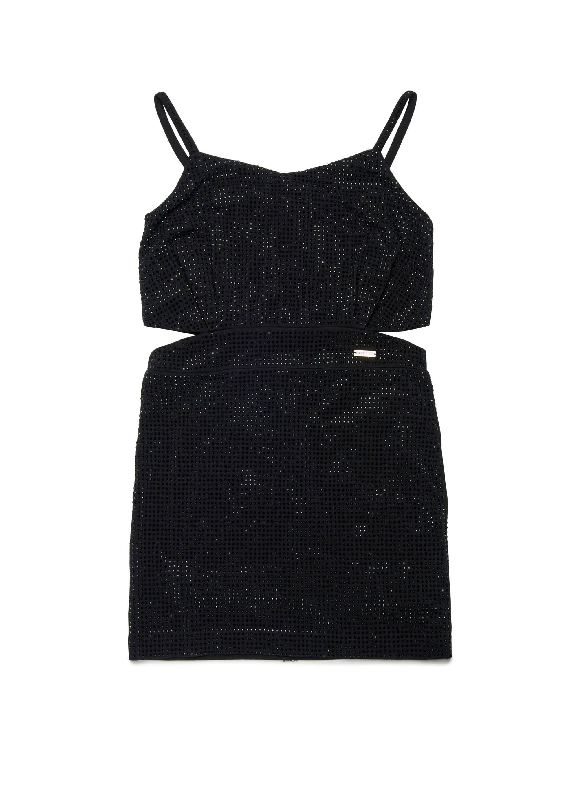 Dsquared2 Kids Abito Nero Evening con Strass per Bambine