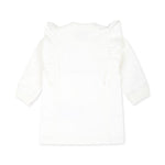 Moschino Kids Abito Panna con Stampa Teddy Bear con Ruches per Neonate (retro)
