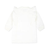 Moschino Kids Abito Panna con Stampa Teddy Bear con Ruches per Neonate (retro)