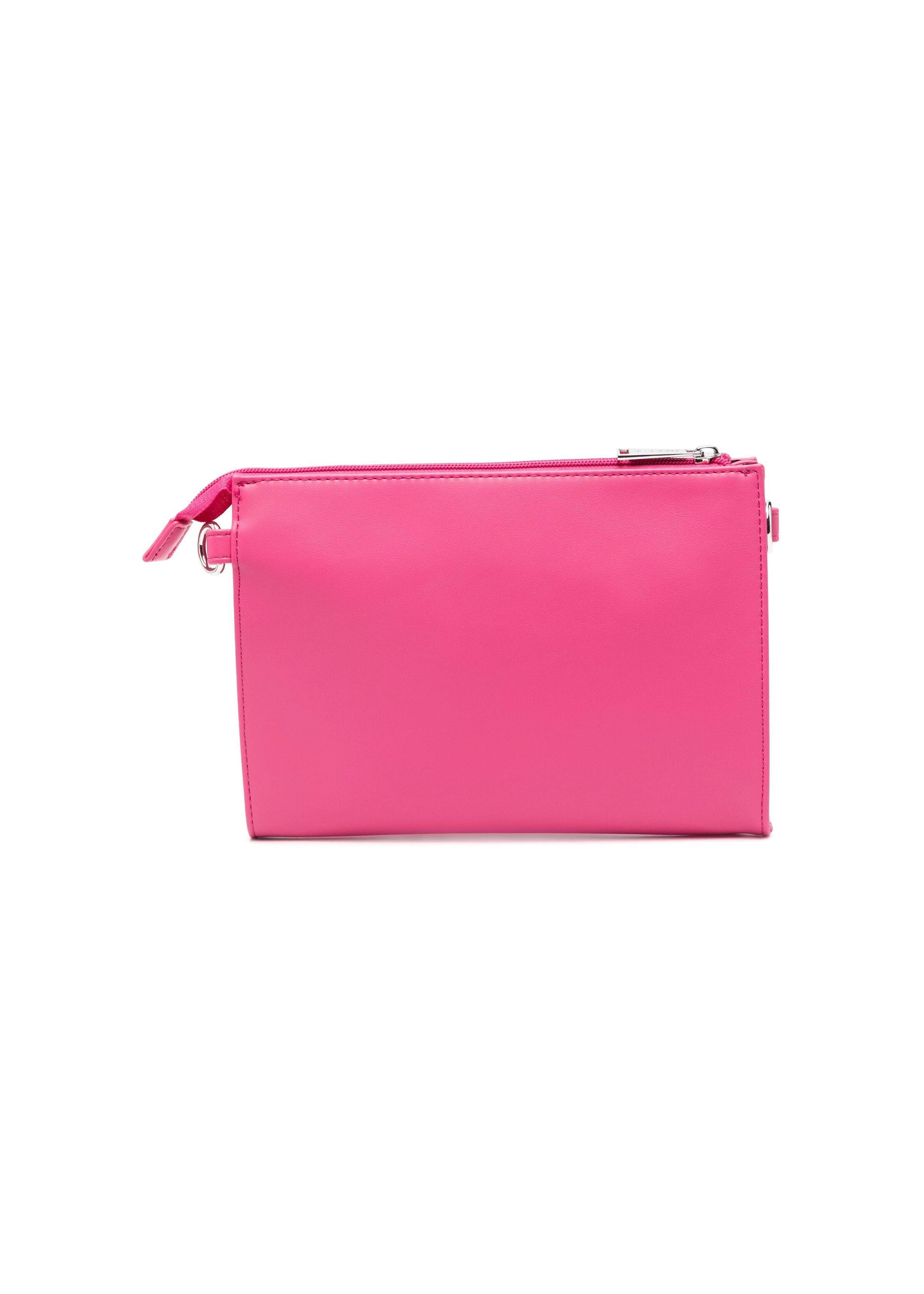 Msgm Kids Borsa Fuxia con Logo Goffrato