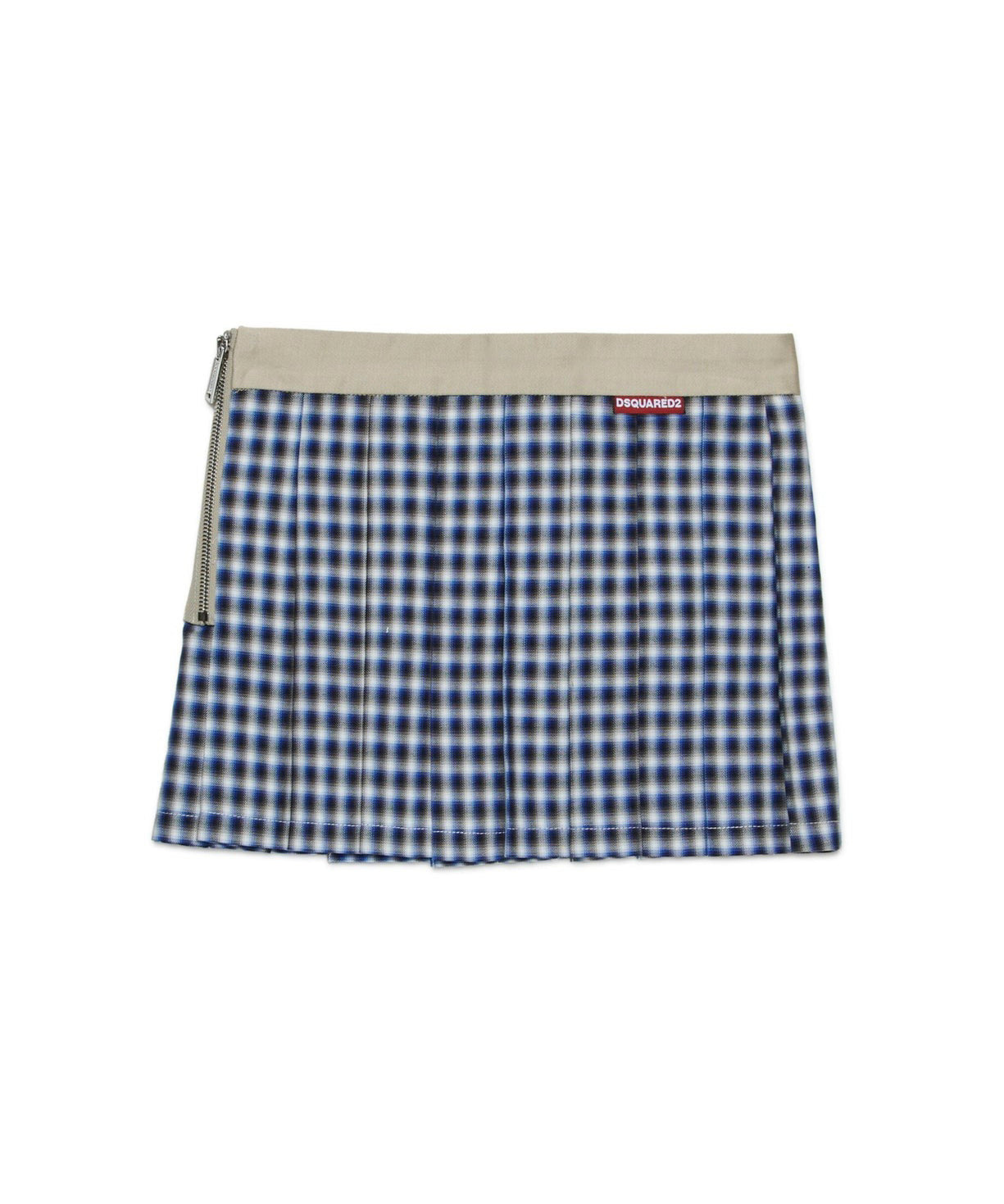 Dsquared2 Kids Gonna a Quadri con Zip per Bambine (retro)