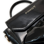 Pinko Kids Borsa Tote Nera con Fiocco Oversize (dettaglio Logo)