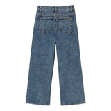 Twinset Kids Pantalone in Denim con Strass per Bambine