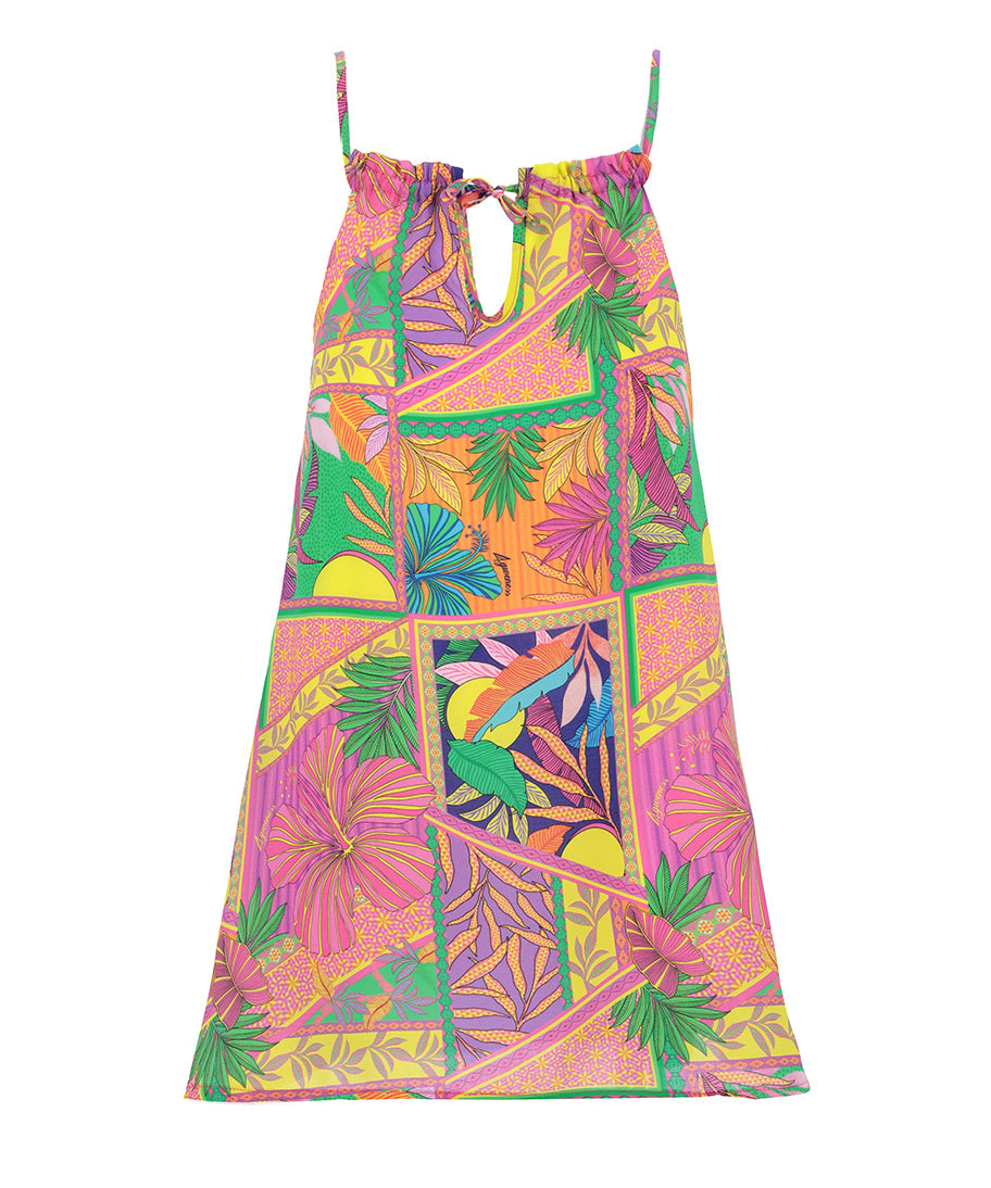 4giveness Kids Abito Corto Fantasia Pop Foulard per Bambine