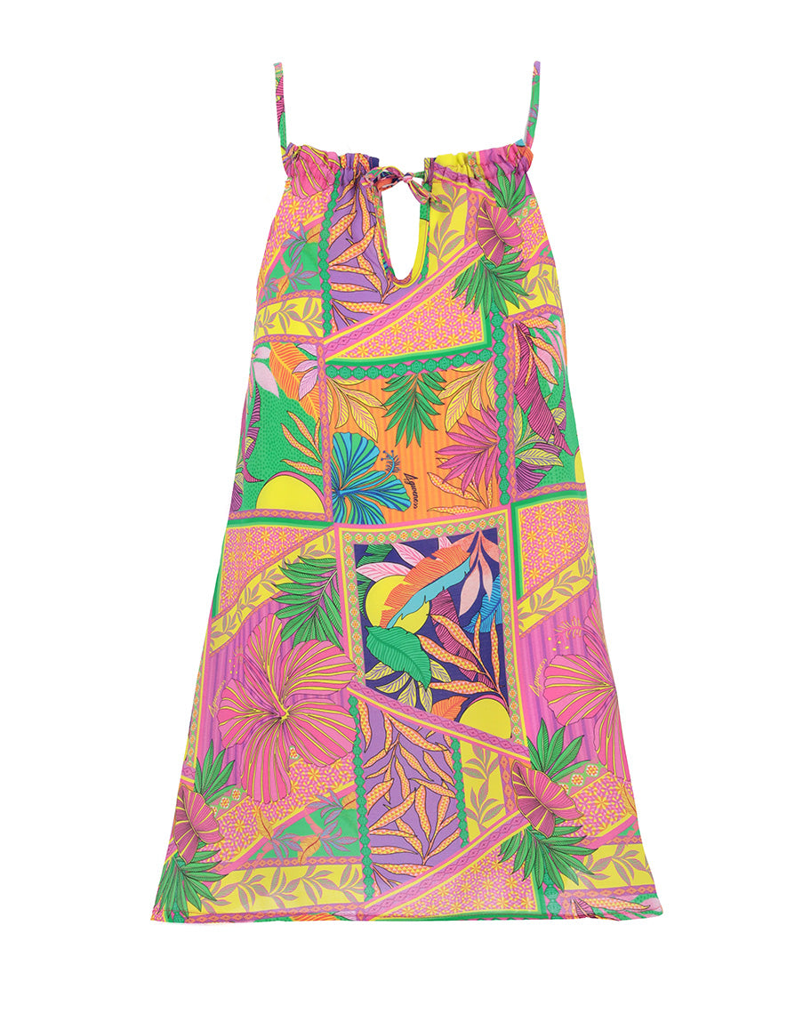 4giveness Kids Abito Corto Fantasia Pop Foulard per Bambine