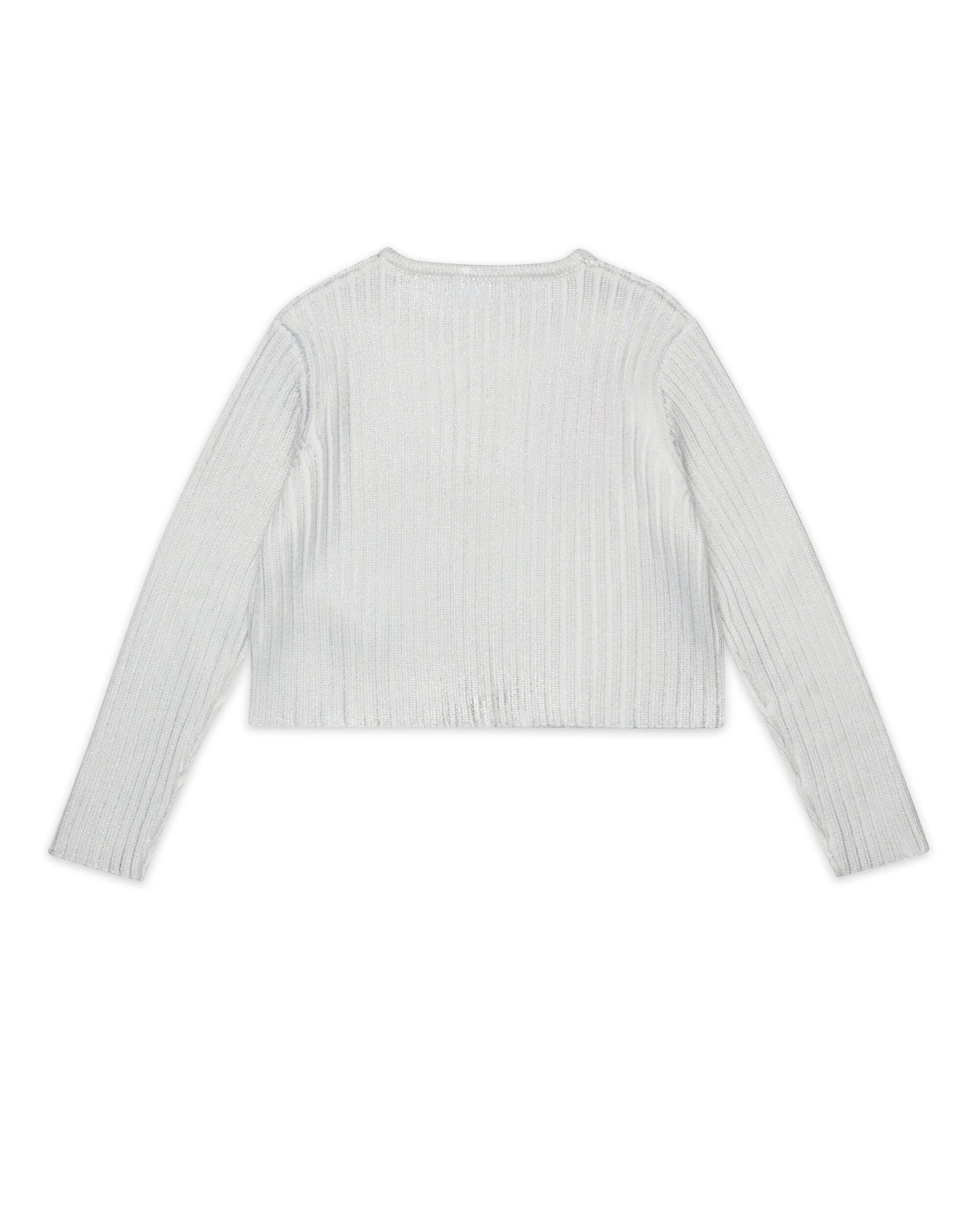 Max & Co Kids T-shirt in Maglia a Costine Silver per Bambine