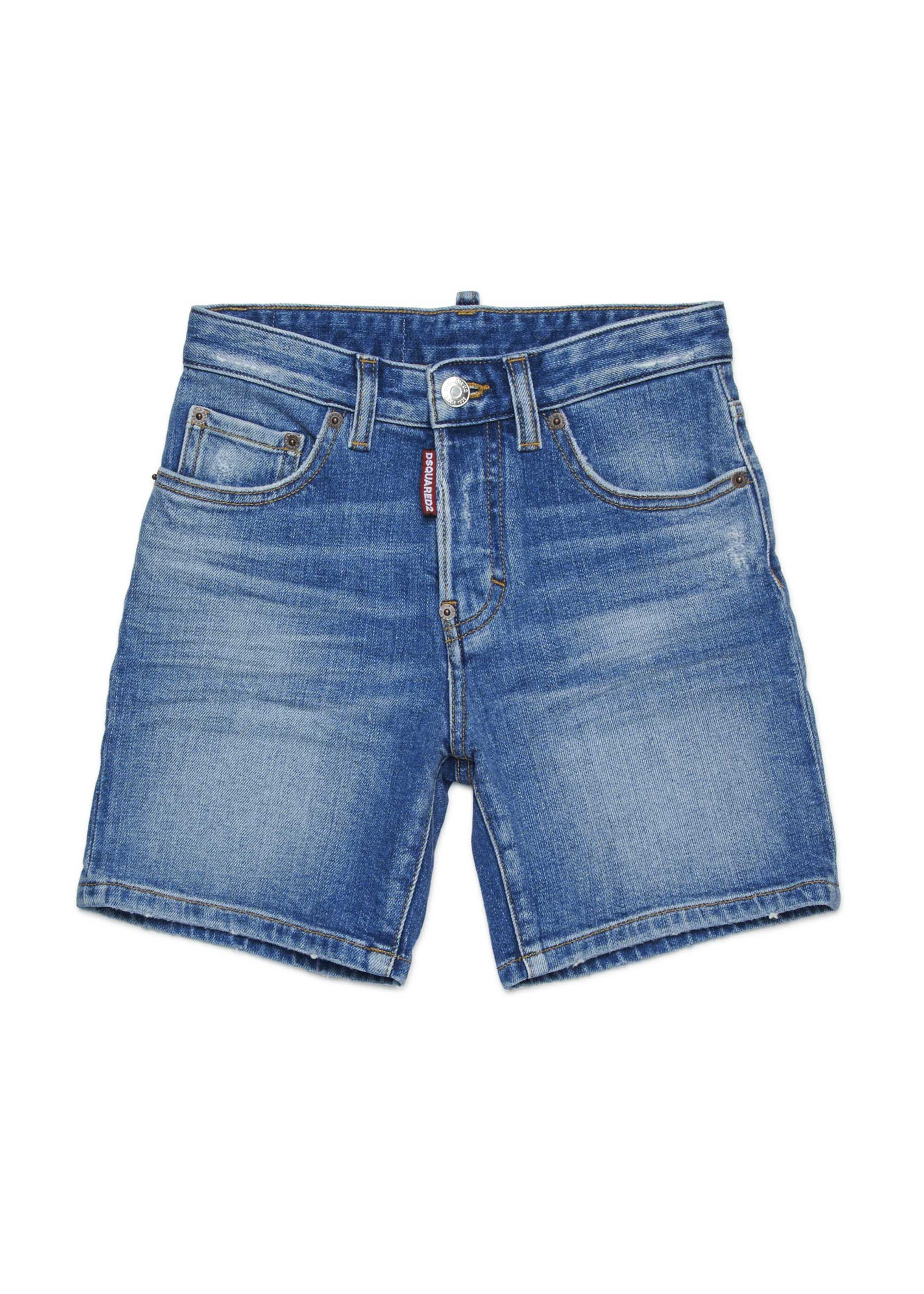 Dsquared2 Kids Bermuda Denim per Bambine