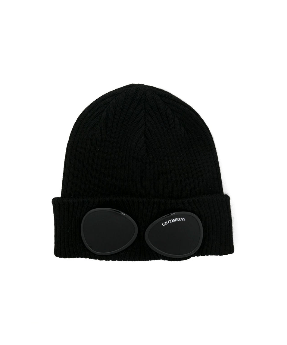 C.P. Company Kids Cappello Nero con Googles per Bambini