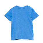 Moschino Kids T-Shirt Blu con Logo Teddy Bear per Neonati