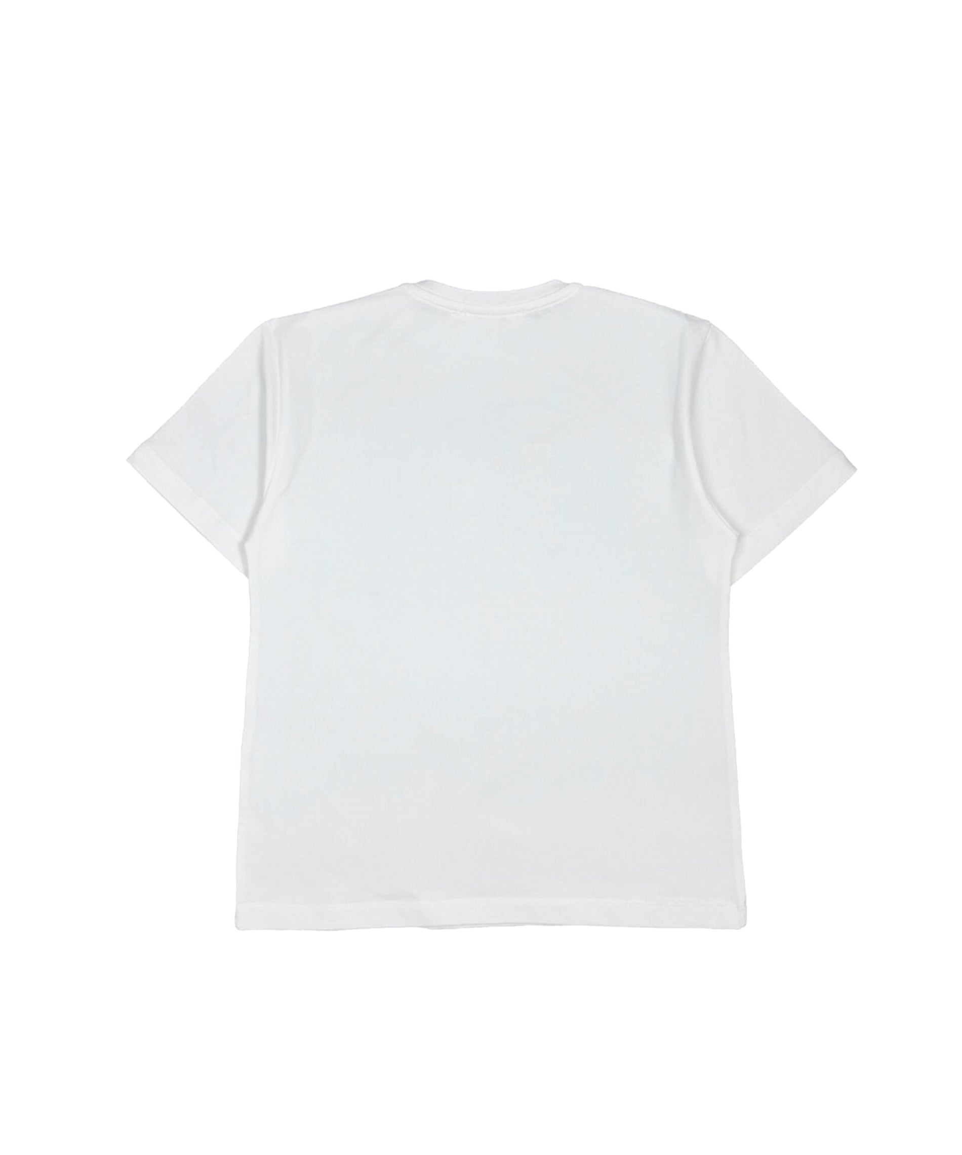 Elisabetta Franchi La Mia Bambina T-shirt Avorio con Logo per Bambine