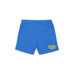 Diesel Kids Short Celeste con Logo Oval D per neonati