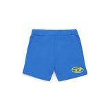 Diesel Kids Short Celeste con Logo Oval D per neonati