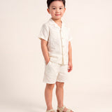 Daniele Alessandrini Kids Camicia Bianco con Tasche per Neonati