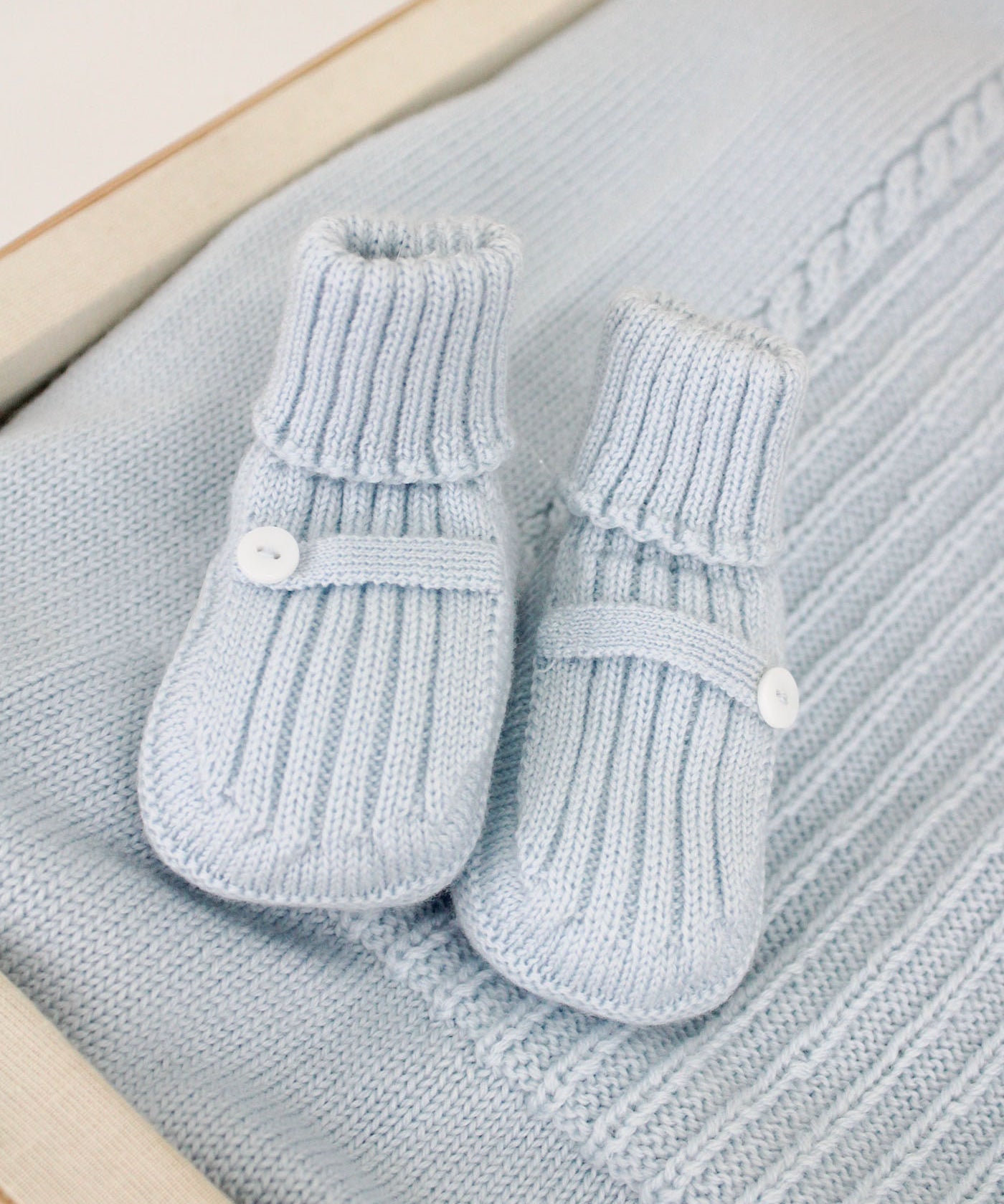 Le Coconne Scarpine Azzurro per Neonati