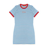 Max & Co Kids Abito Azzurro/Rosso a Righe per Bambine