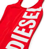 Diesel Kids Costume Rosso con Stampa Logo per Bambine