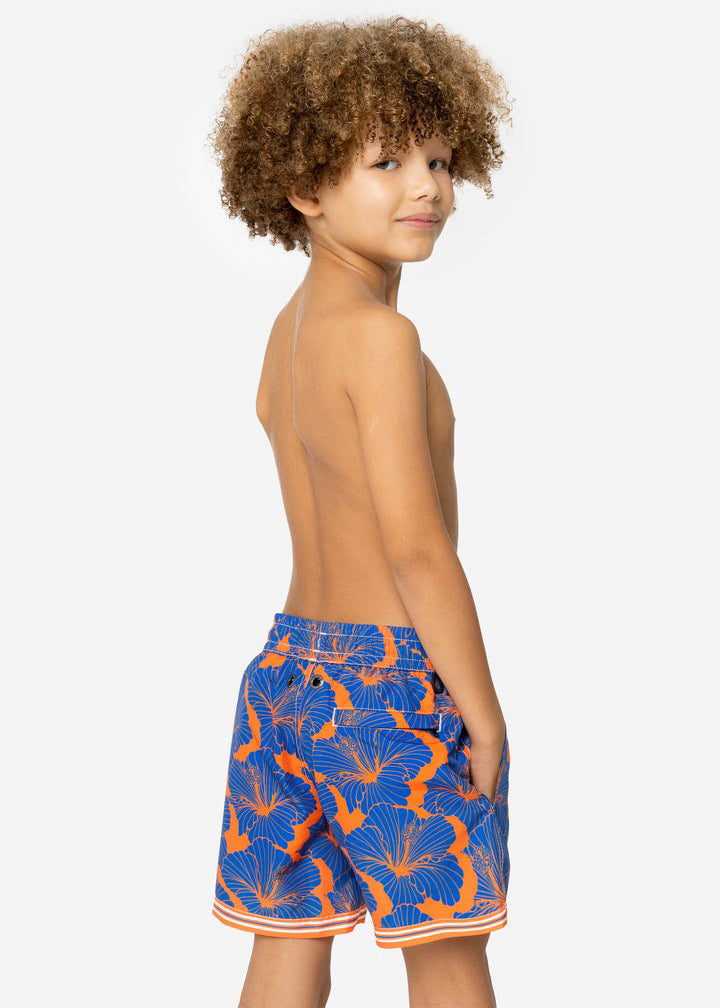 4GIVENESS Blue/Orange Patterned Boxer Costume for Kids