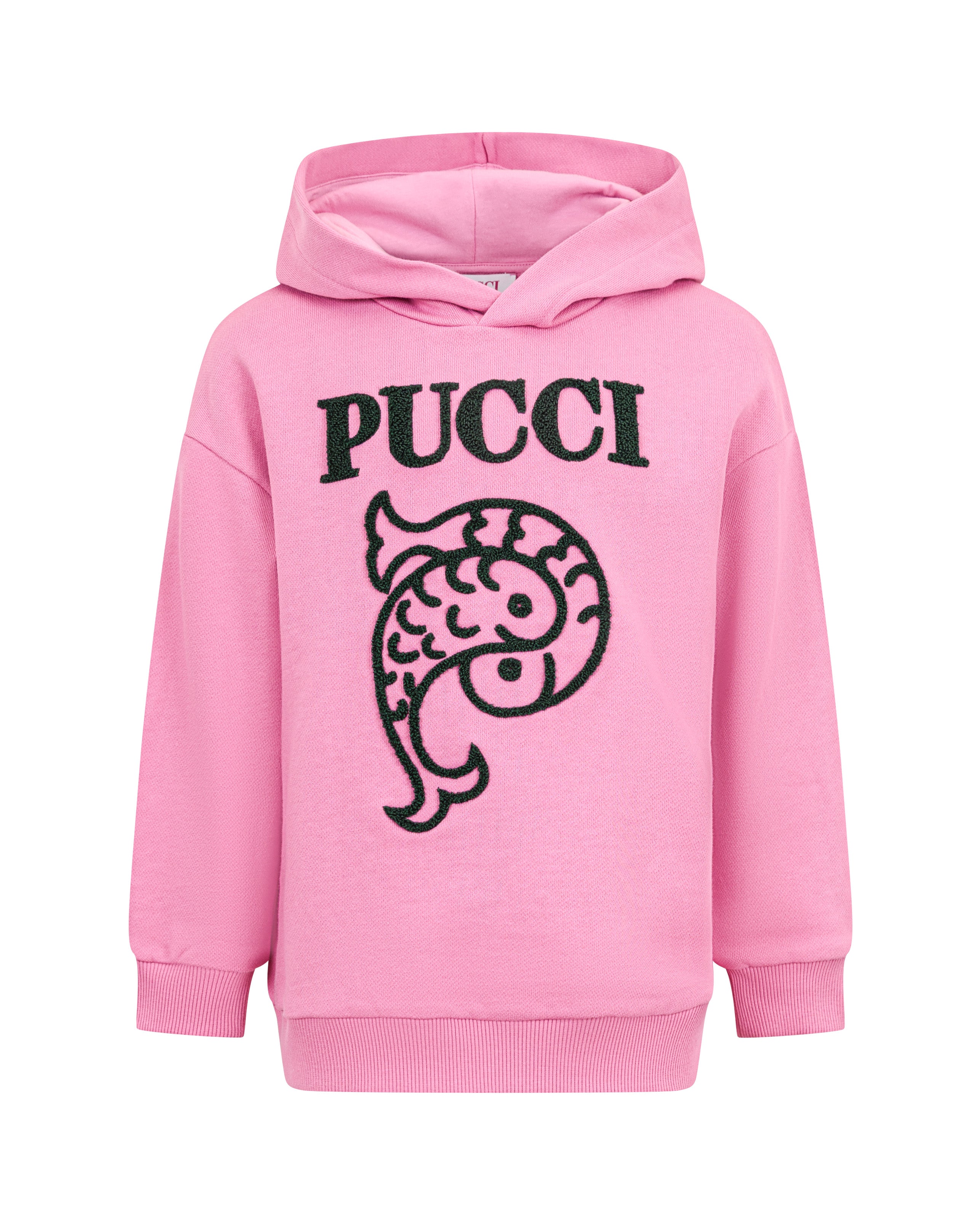 Emilio Pucci Kids Felpa Fucsia con Logo per Bambine