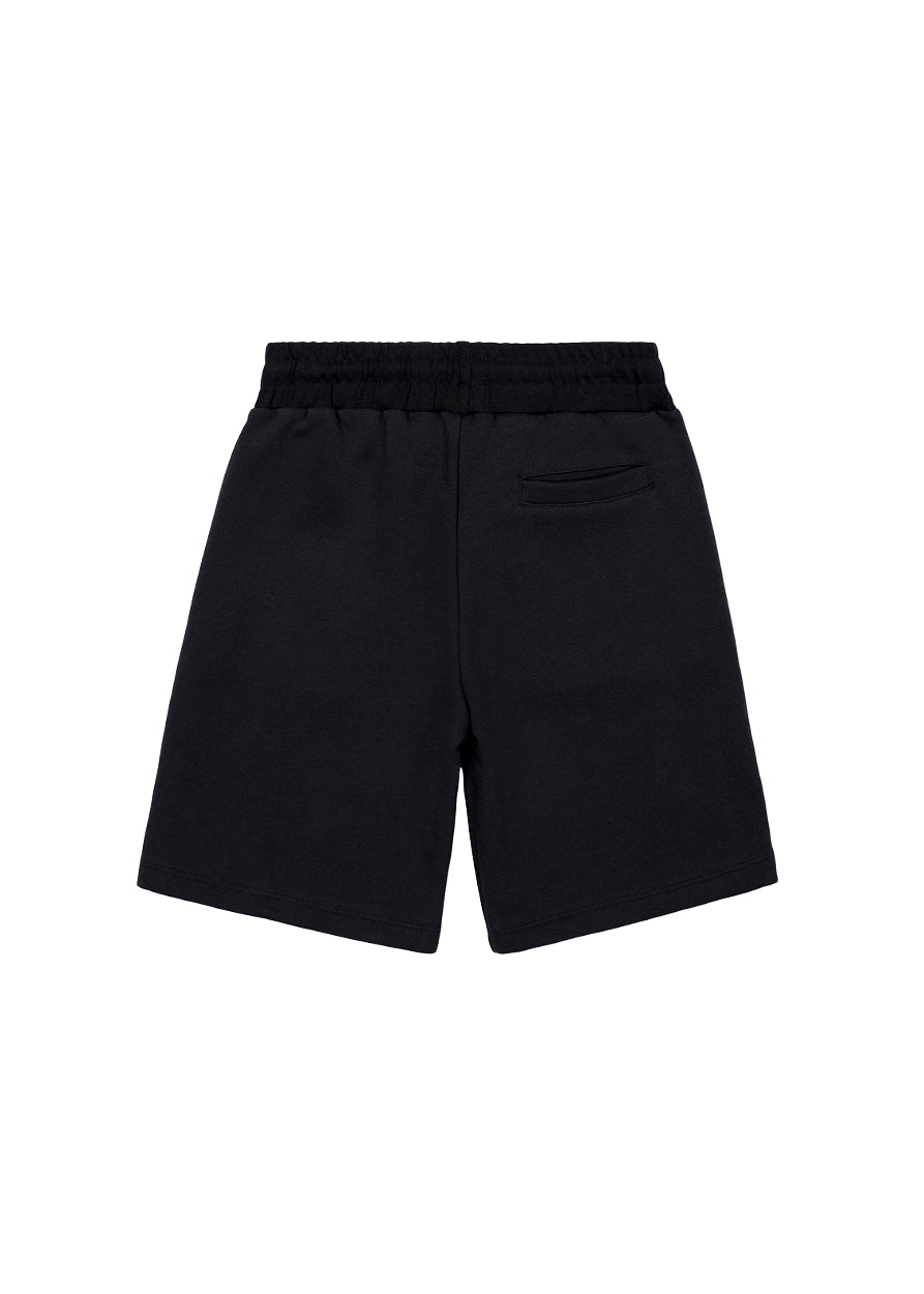 Iceberg Kids Bermuda Nero con Logo per Bambini